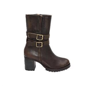 NEW ERIC MICHAEL women's mariska mid-calf boot in brown